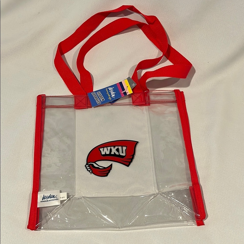NWT Western Kentucky University Clear Tote Bag